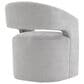Furniture of America Rivena Modern Arm Chair with Casters in Light Gray, , large