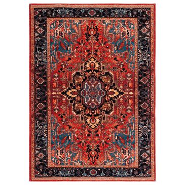 Safavieh Riviera RIV138Q 8"9" x 12" Red and Blue Area Rug, , large