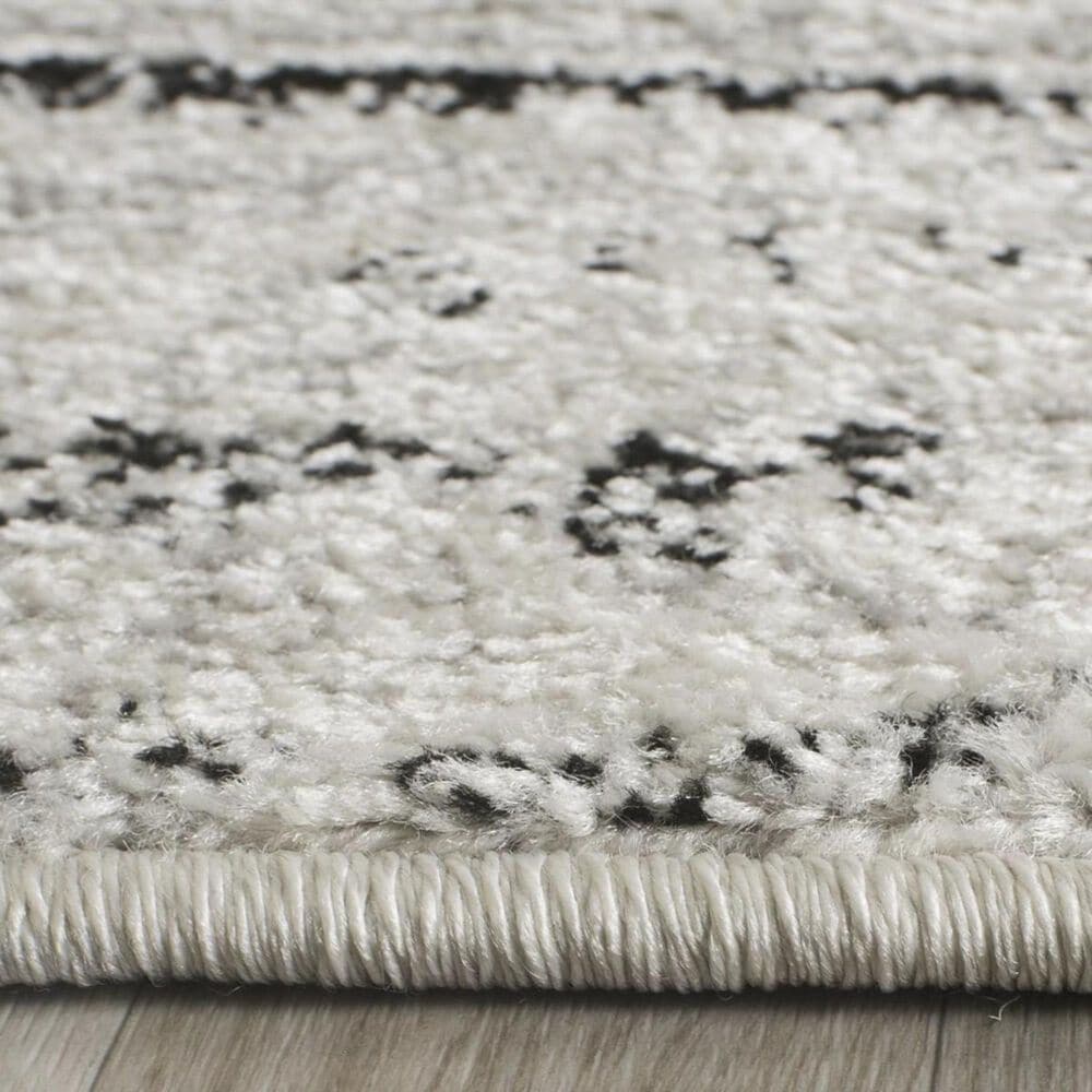 Safavieh Adirondack ADR117B 6&#39; Round Ivory and Silver Area Rug, , large