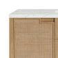James Martin Vanities Solene 48" Single Bathroom Vanity in Seaside Oak with 3 cm Ethereal Noctis Quartz Top, Rectangular Sink and FreePower Wireless Charger, , large