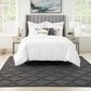Nourison Easy Care 9" x 12" Charcoal and Black Indoor/Outdoor Area Rug, , large
