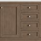James Martin Vanities Chicago 72" Double Bathroom Vanity in Whitewashed Walnut with 3 cm Lime Delight Quartz Top and Rectangular Sinks, , large