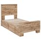 Ashley Hyanna Twin Panel Bed with 1 Side Storage in Tan Brown, , large