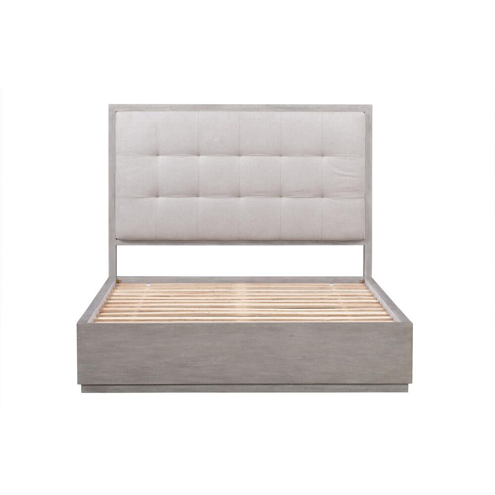 Urban Home Oxford King Platform Bed in Gray Mineral NFM