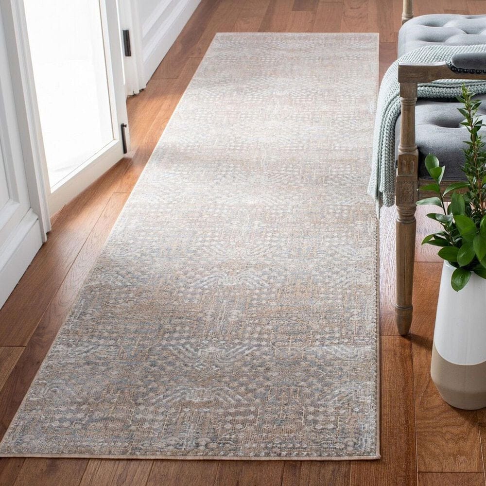 Safavieh Webster WBS332G 2&#39;6&quot; x 10&#39; Grey and Beige Runner, , large