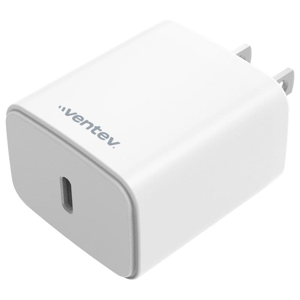 Ventev Ultrafast 20W USB-C Wall Charger in White, , large