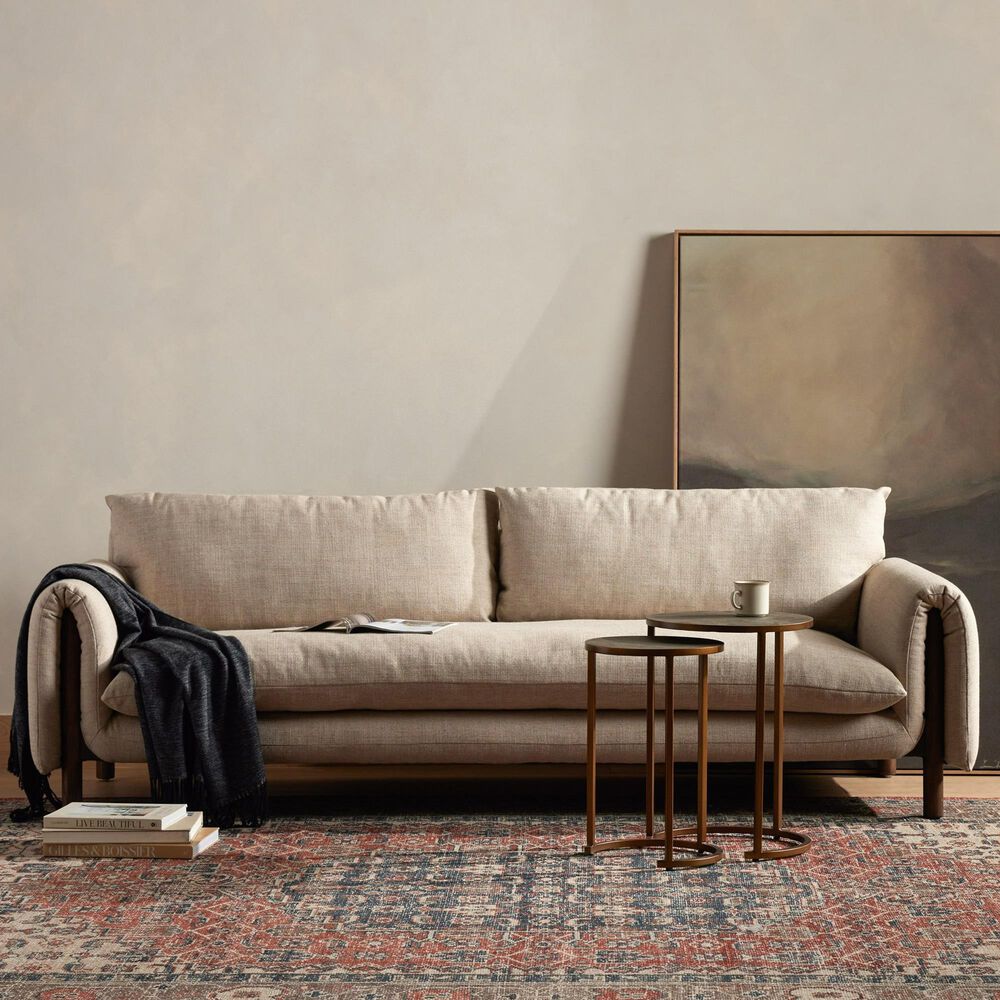 Four Hands Fleming Stationary Sofa in Alcala Wheat, , large