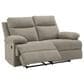 Ashley Side-Swipe Manual Reclining Loveseat in Mocha, , large