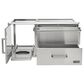 Coyote Outdoor 42" Access Door with Storage and Warming Drawer in Stainless Steel, , large