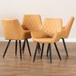 Baxton Studio Astrid Arm Chair in Black (Set of 4), , large