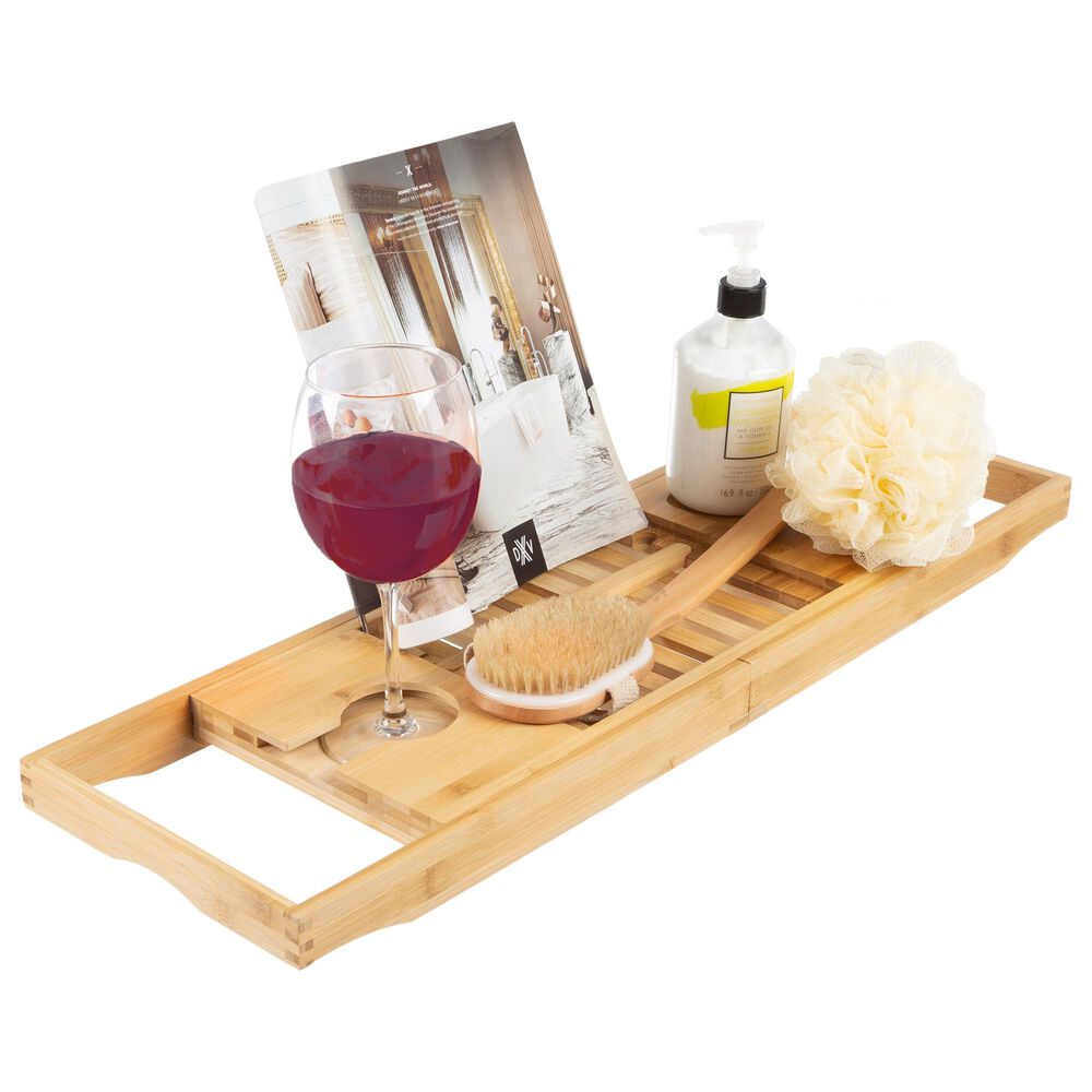 Timberlake Bathtub Tray in Natural &#40;Set of 2&#41;, , large