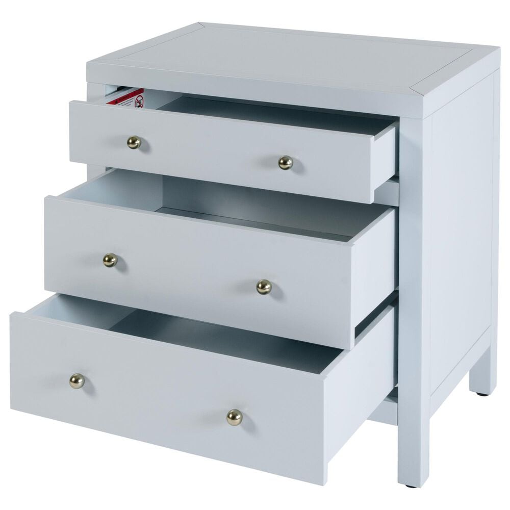 Butler Specialty Company Nora 3 Drawer Nightstand in Light Blue, , large