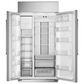 Monogram 42" Smart Built-In Side by Side Refrigerator (Handle Kit Not Included) in Stainless Steel, , large