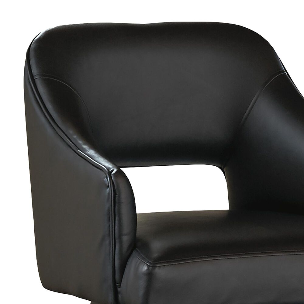 Signature Design by Ashley Tallenger 31&quot; Swivel Barstool with Black Cushion in Dark Brown, , large