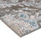 Feizy Azure 10" x 13"2" Silver and Blue Area Rug, , large