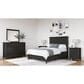 Urban Home Grace Queen Storage Bed in Raven Black, , large