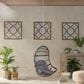Hearth and Haven Berkshire Outdoor Hanging Egg Chair with Basket Shape in Dark Gray, , large