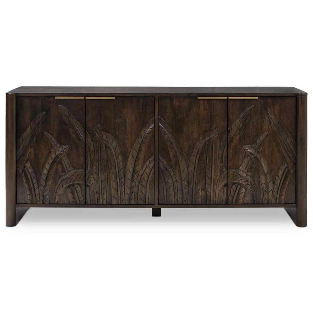 Classic Home Ledro 4-Door Buffet in Dark Brown, , large