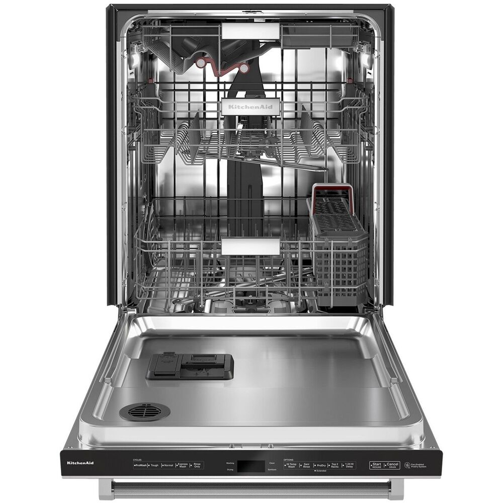 KitchenAid 44 dBA Built-In Bar Handle Dishwasher with FreeFlex 3rd Rack and LED Interior Light in PrintShield Stainless Steel, , large