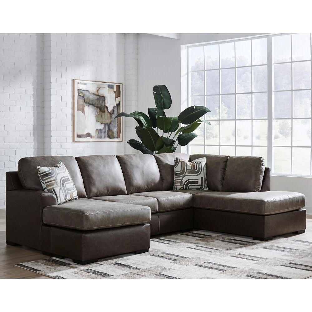 Ashley Castille Way 2-Piece Right Facing Sectional with Chaise in Fossil, , large
