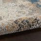 Nourison Rustic Textures RUS13 Grey and Blue 9"3" x 12"9" Area Rug, , large