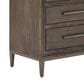 Furniture Worldwide Montclair 3-Drawer Nightstand in Medium Brown and Smoked Gold with Outlets and USB Ports, , large