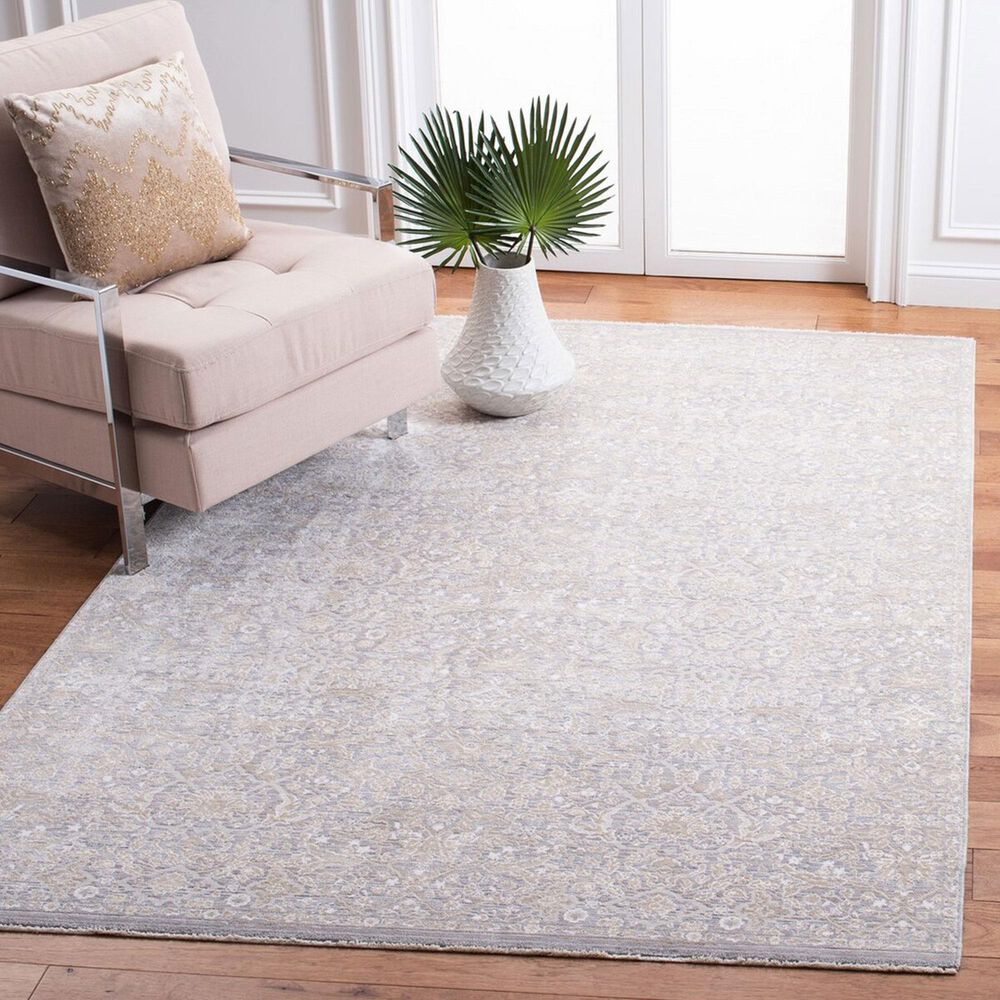 Safavieh Webster WBS314G 4&#39; x 6&#39; Grey and Beige Area Rug, , large