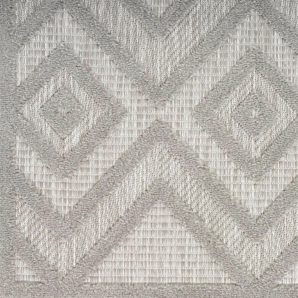 Nourison Versatile 6&#39; x 9&#39; Silver Grey Indoor/Outdoor Area Rug, , large