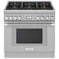 Thermador 36" Professional Harmony Standard Depth Gas Range with 6 Burners in Stainless Steel, , large