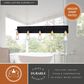 Vaxcel Seward Park 5-Light Bathroom Vanity in Black and Satin Brass, , large