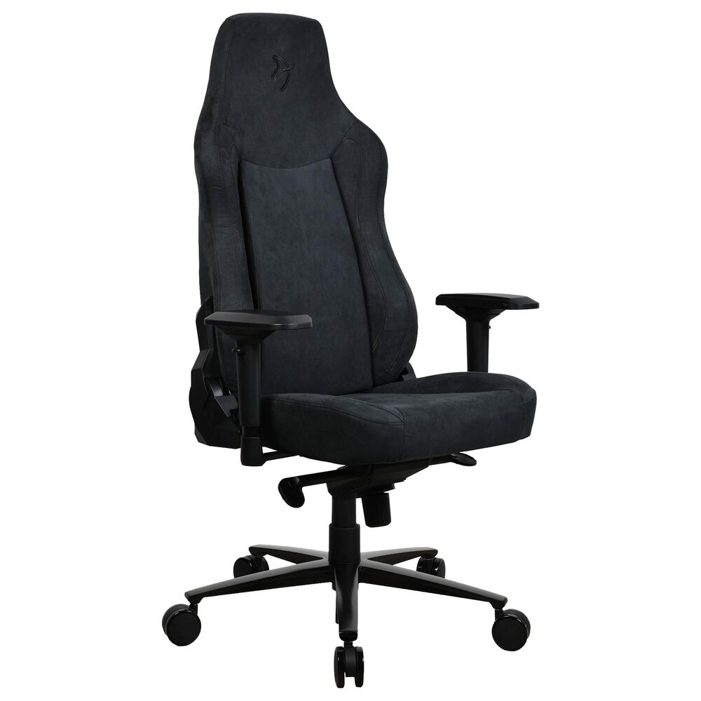 Arozzi Vernazza Supersoft Fabric Gaming Chair in Pure Black, , large