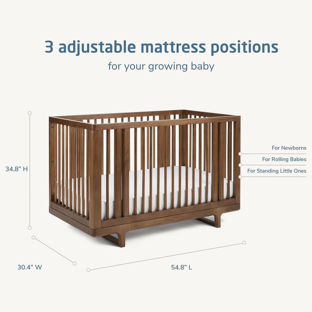 Maxi Cosi Embraced Forms 4-in-1 Convertible Crib in Chestnut, , large