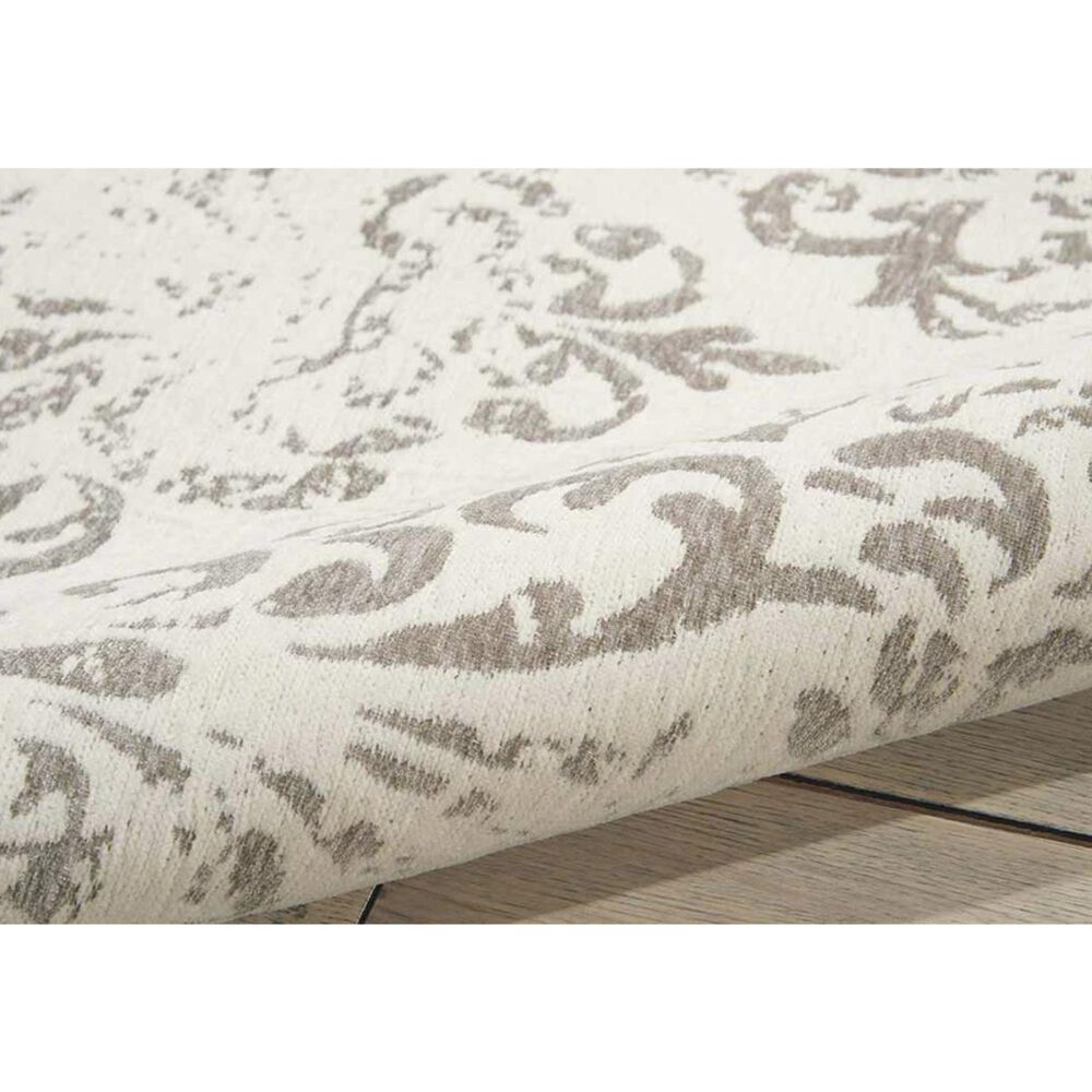 Nourison Damask DAS03 8&#39; x 10&#39; Ivory Area Rug, , large