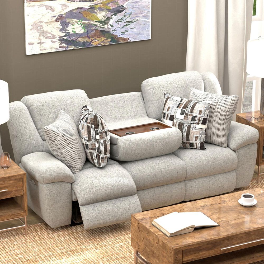 Catnapper Trifecta Power Reclining Sofa with Drop Down Table in Nature, , large
