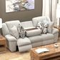 Catnapper Trifecta Power Reclining Sofa with Drop Down Table in Nature, , large