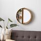 Maple and Jade 28" x 27" Wall Shelf in Gold, , large