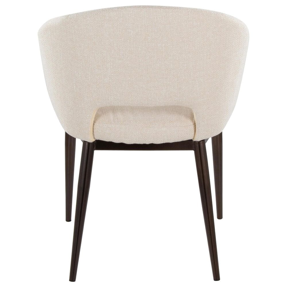 Lumisource Renee Arm Chair with Cream Cushion in Copper, , large