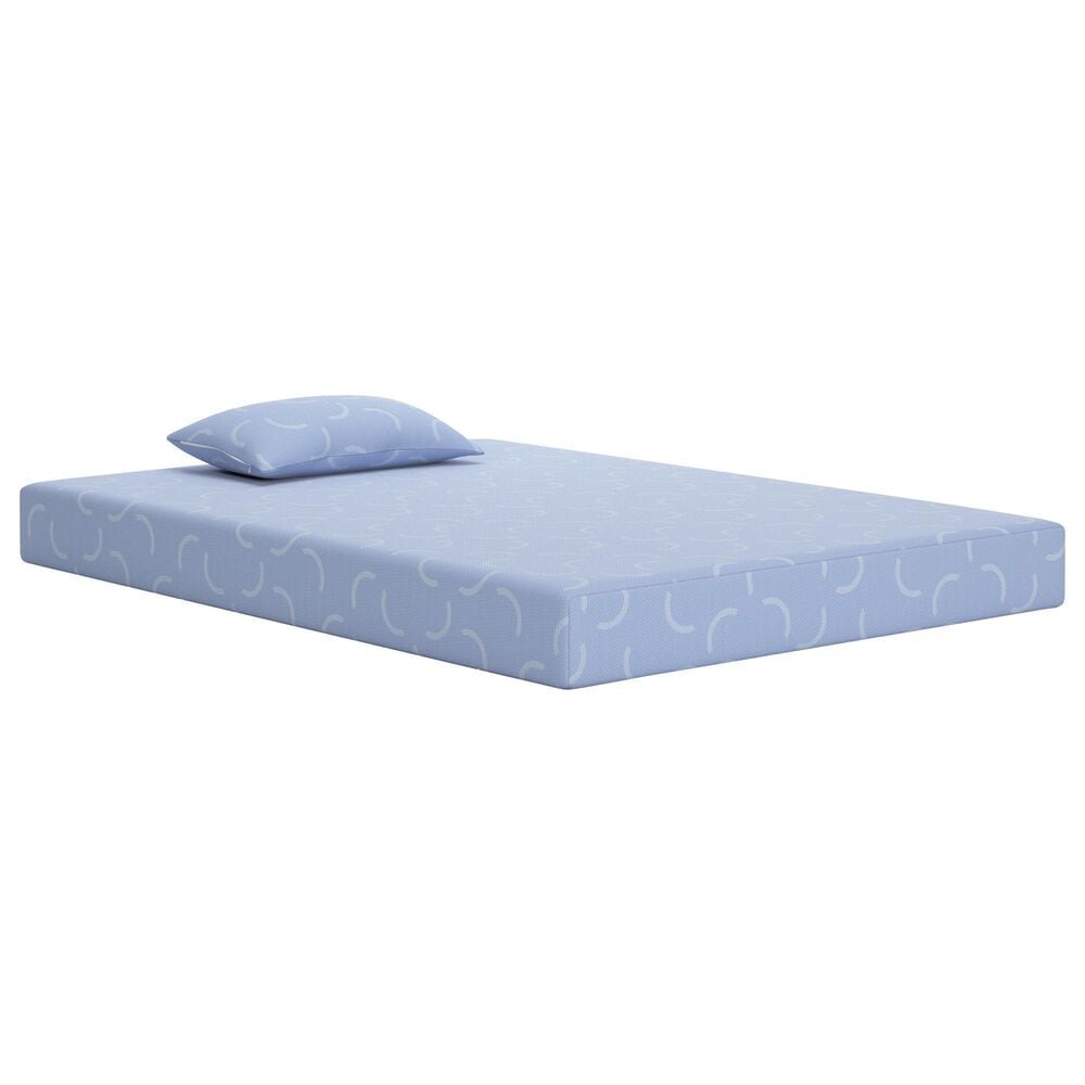 Ashley iKidz Firm Twin Mattress with Pillow in Ocean, , large