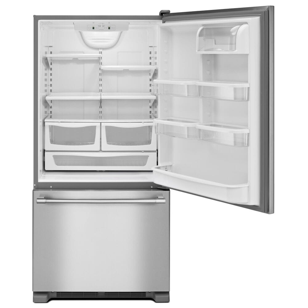 Maytag 18.67 Cu. Ft. Bottom Mount Refrigerator in Fingerprint Resistant Stainless Steel, , large