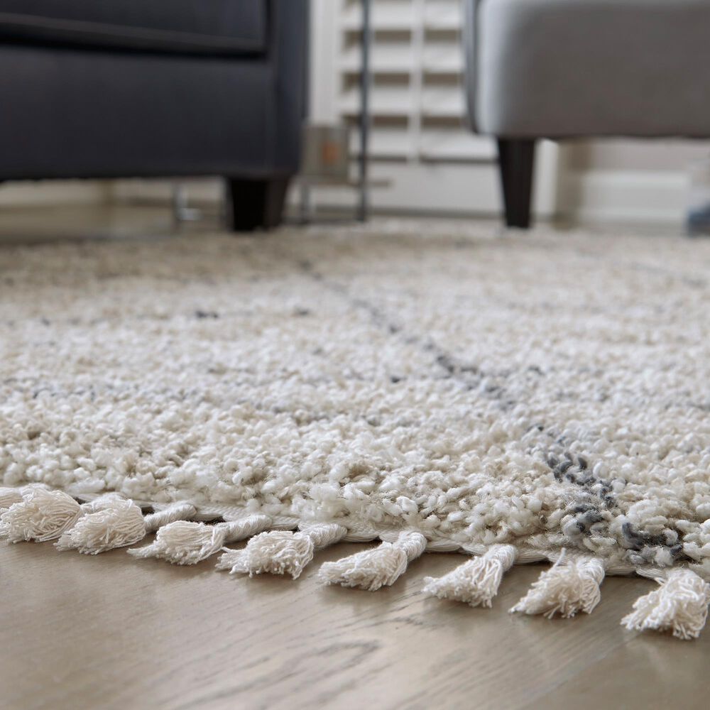 Ashley Abdalah 7&#39;10&quot; x 9&#39;10&quot; Beige and Gray Area Rug, , large