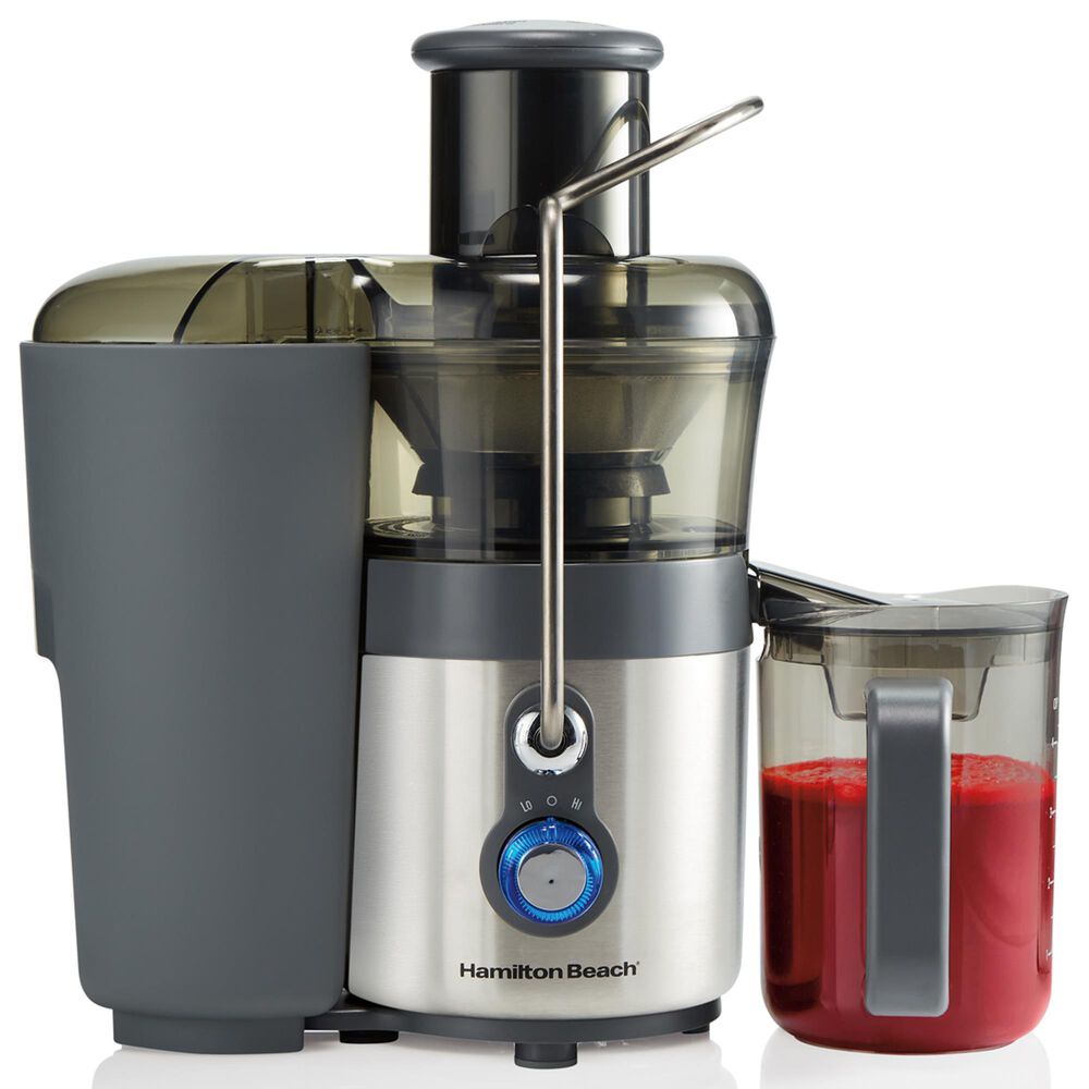 Hamilton Beach 2 Speeds Big Mouth Premium Juice Extractor in Gray and Silver, , large
