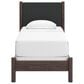 Ashley Pamytta Twin Upholstered Panel Bed in Rich Brown, , large