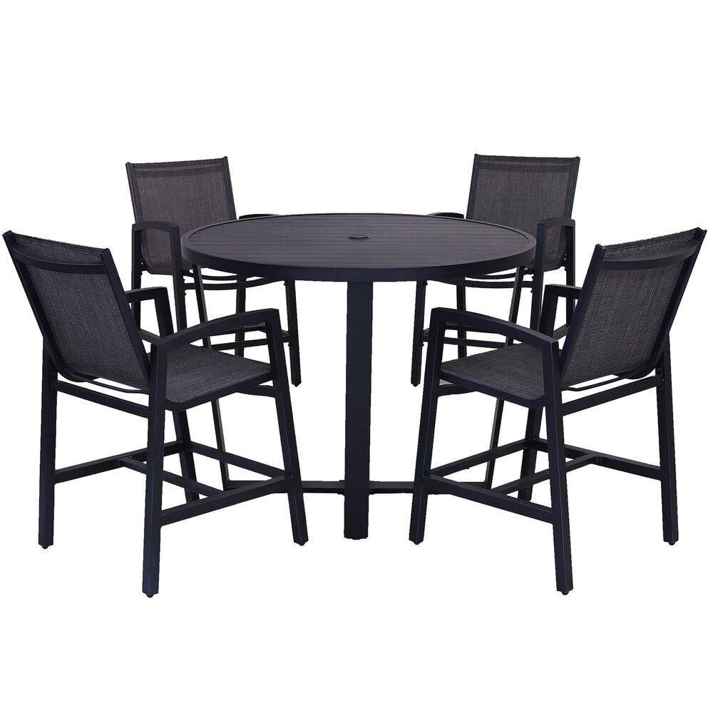 World Source 5-Piece Counter Dining Set in Black, , large