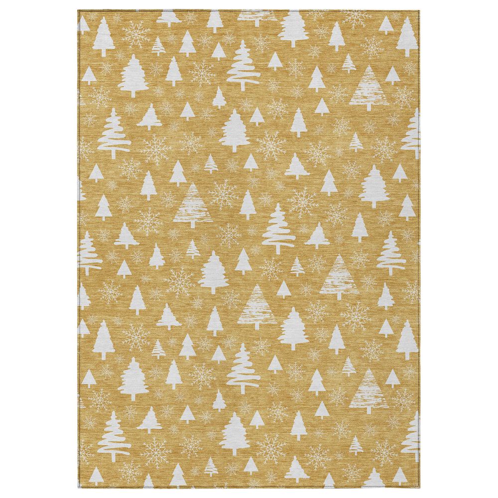 Dalyn Rug Company Wonderland WN23 3" x 5" Gold Indoor/Outdoor Area Rug, , large
