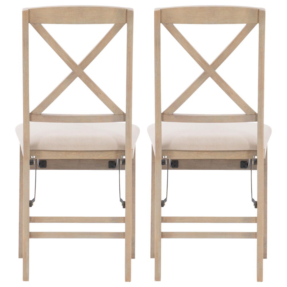 Linon Home Decor Triena X-Back Folding Side Chair in Grey Wash (Set of 2), , large