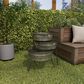 Maple and Jade 26" Farmhouse 3-Tier Tub Fountain in Gray, , large