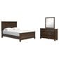 Ashley Danabrin 3-Piece Queen Panel Bed Set in Brownish Cherry, , large