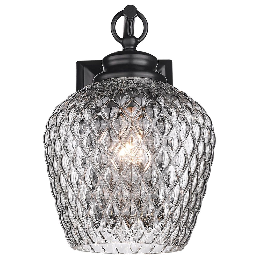 Golden Lighting Adeline 1-Light Wall Sconce in Matte Black, , large