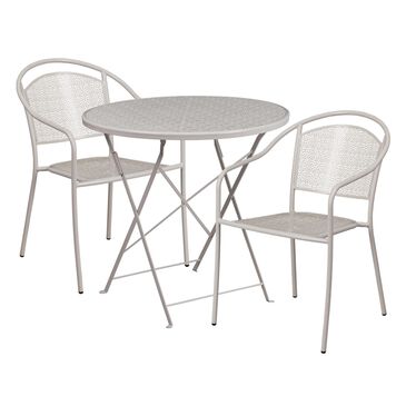 Flash Furniture 3-Piece Patio Table Set in Gray, , large