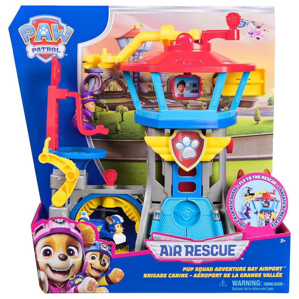 PAW Patrol Air Rescue, Pup Squad Adventure Bay Airport Playset in Multicolor, , large